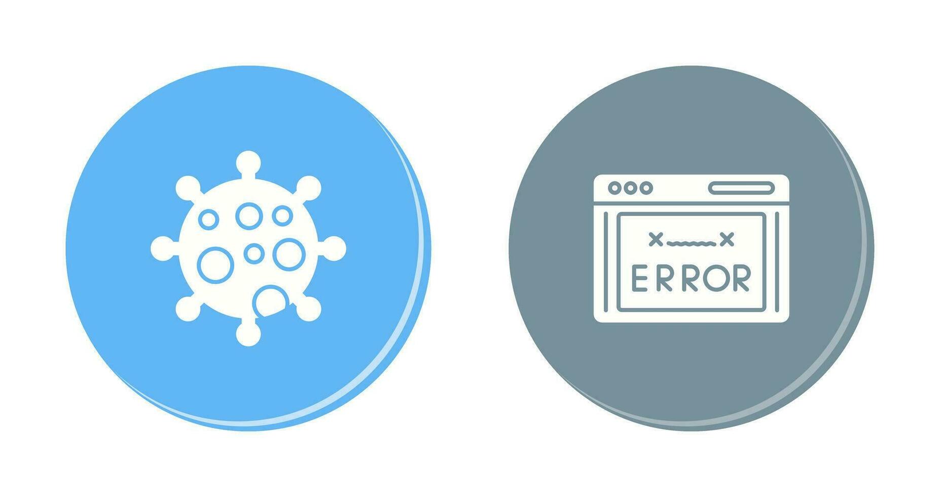 Virus and Error Code Icon vector