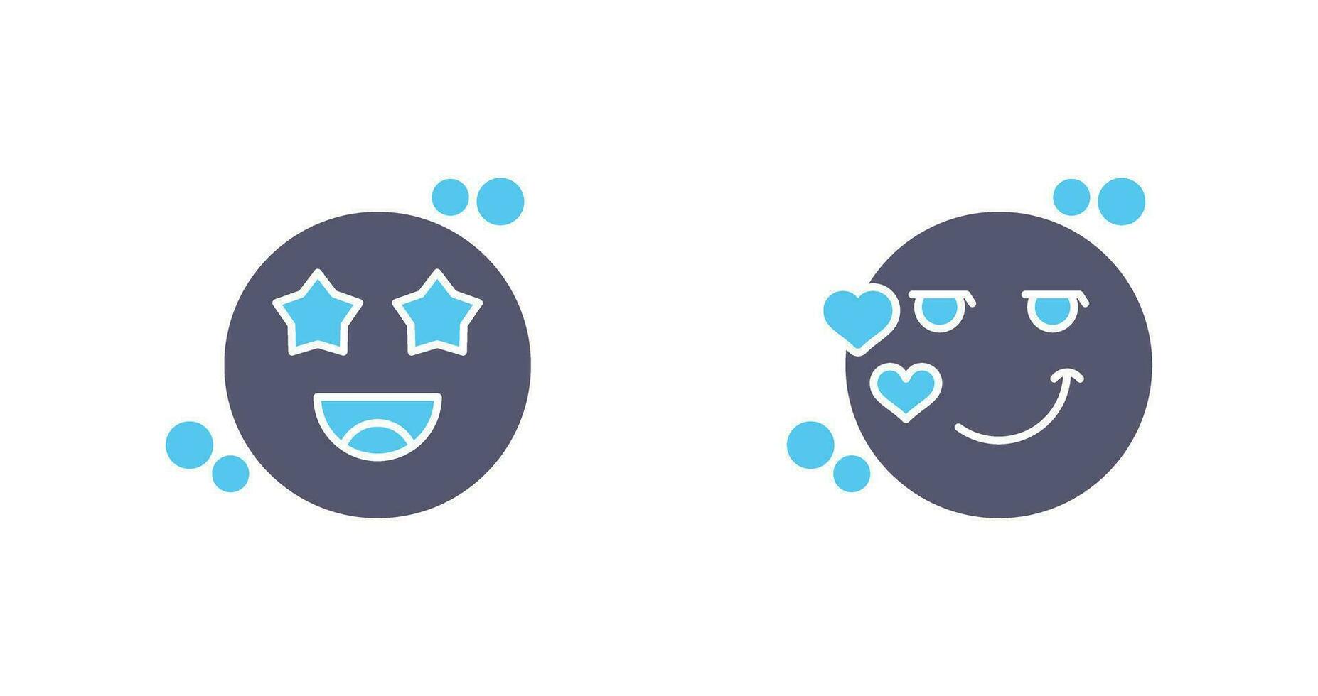 Starstruck and Flirty Icon vector
