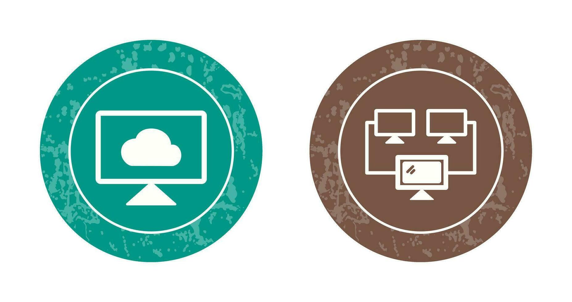 Cloud Systems and Connected   Icon vector