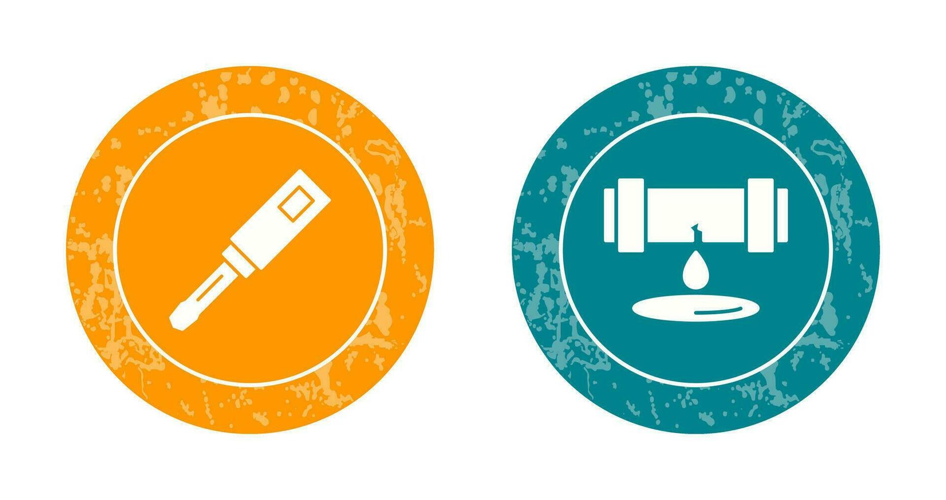 Screwdriver and Leak Icon vector