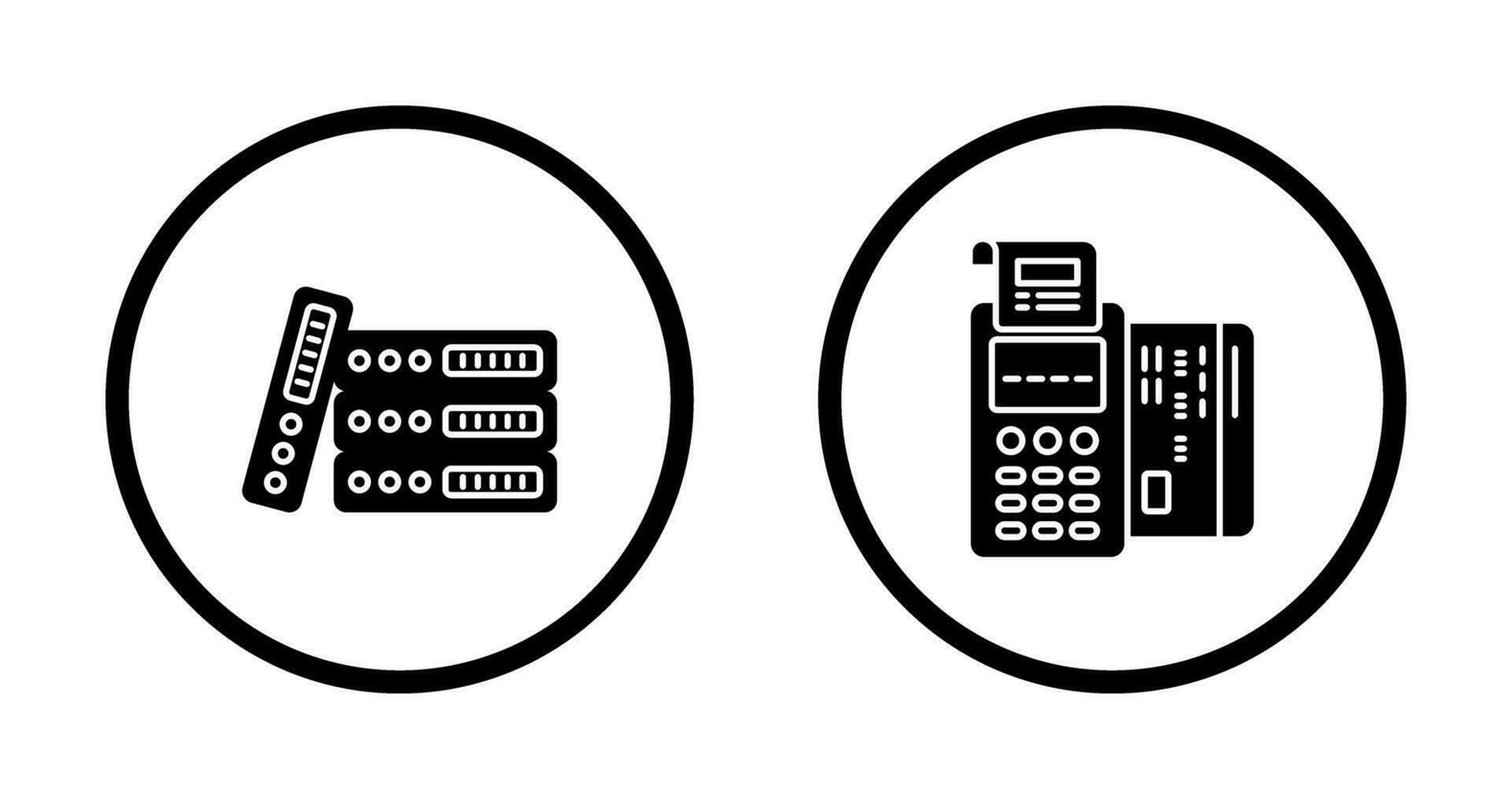 Binders and Pos terminal Icon vector