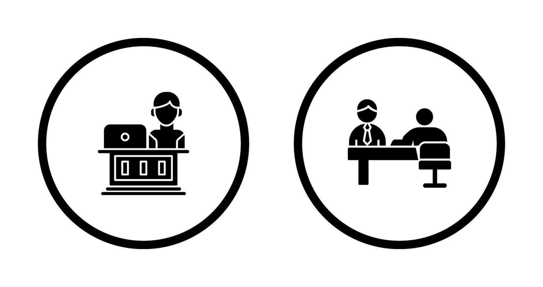 Employee and Evaluating work Icon vector