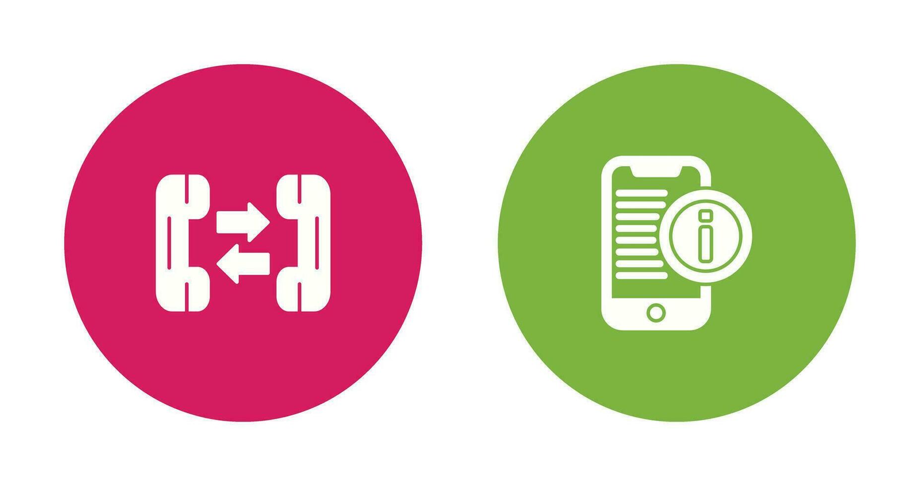 phone call and smartphone Icon vector