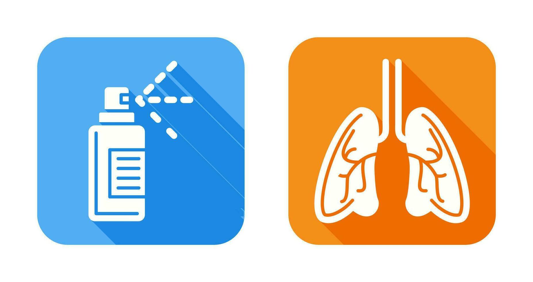 Hand  and Lungs Icon vector