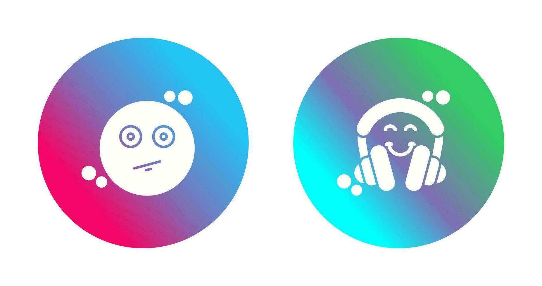 Neutral and Headphones Icon vector