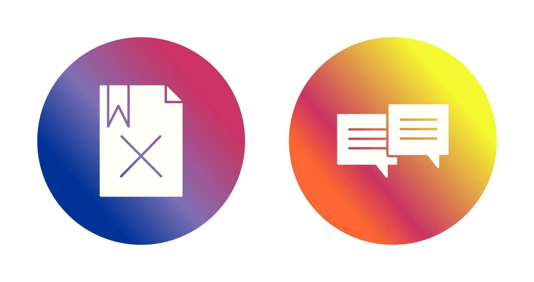 delete and two chat bubbles Icon vector