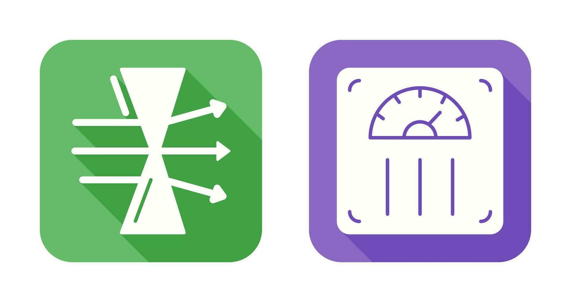 Dispersion and Weight Scale Icon vector