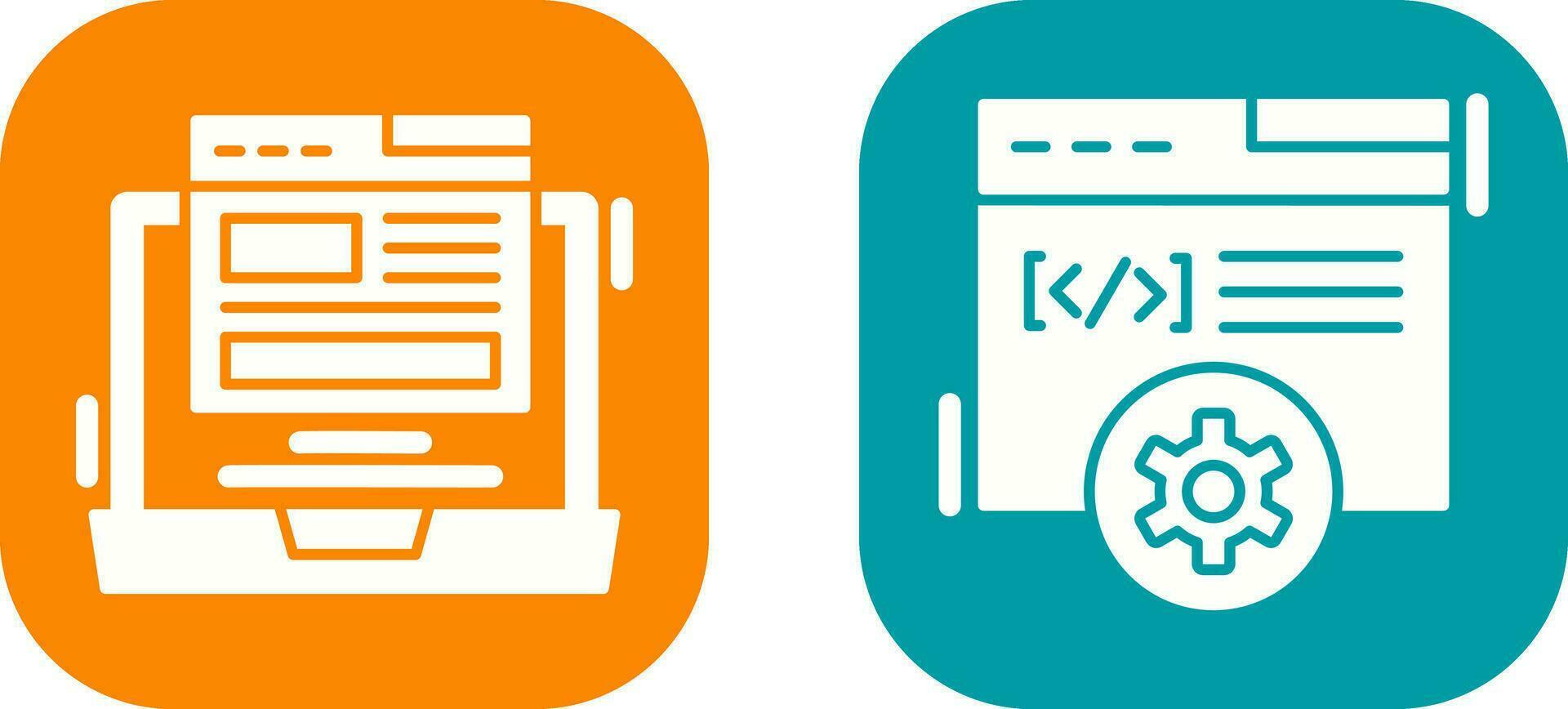 Layout and Development Icon vector
