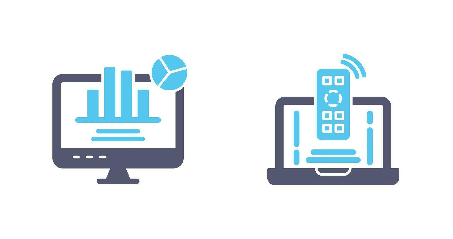 Remote and Analysis Icon vector