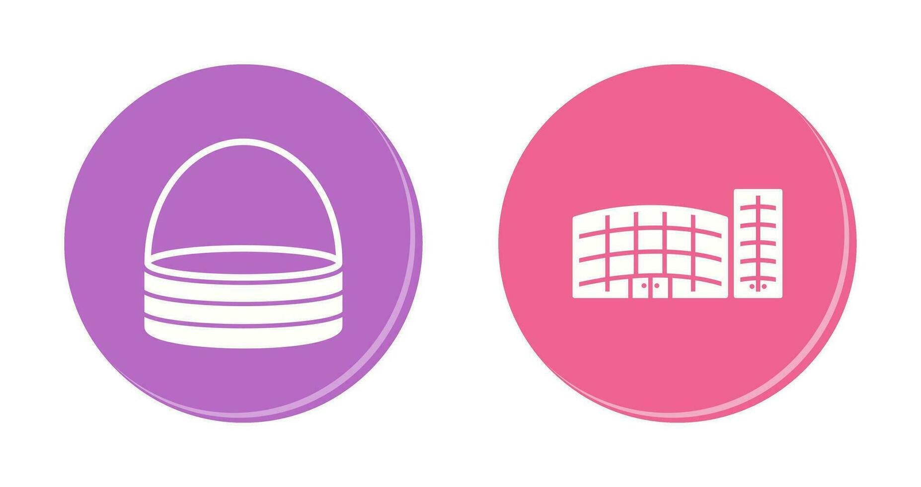 basket and shopping mall Icon vector