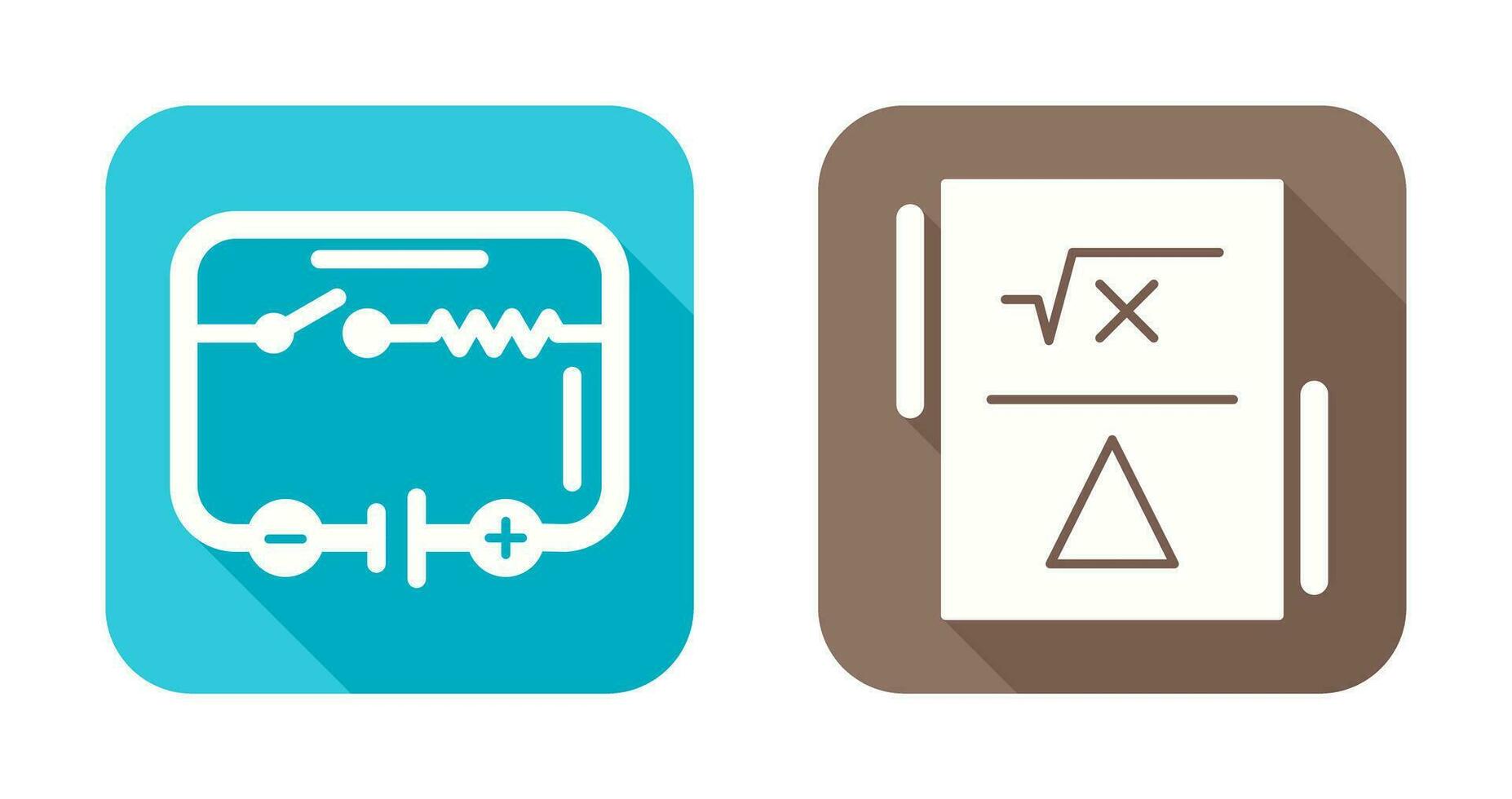 Electrical Circuit and Formula Icon vector