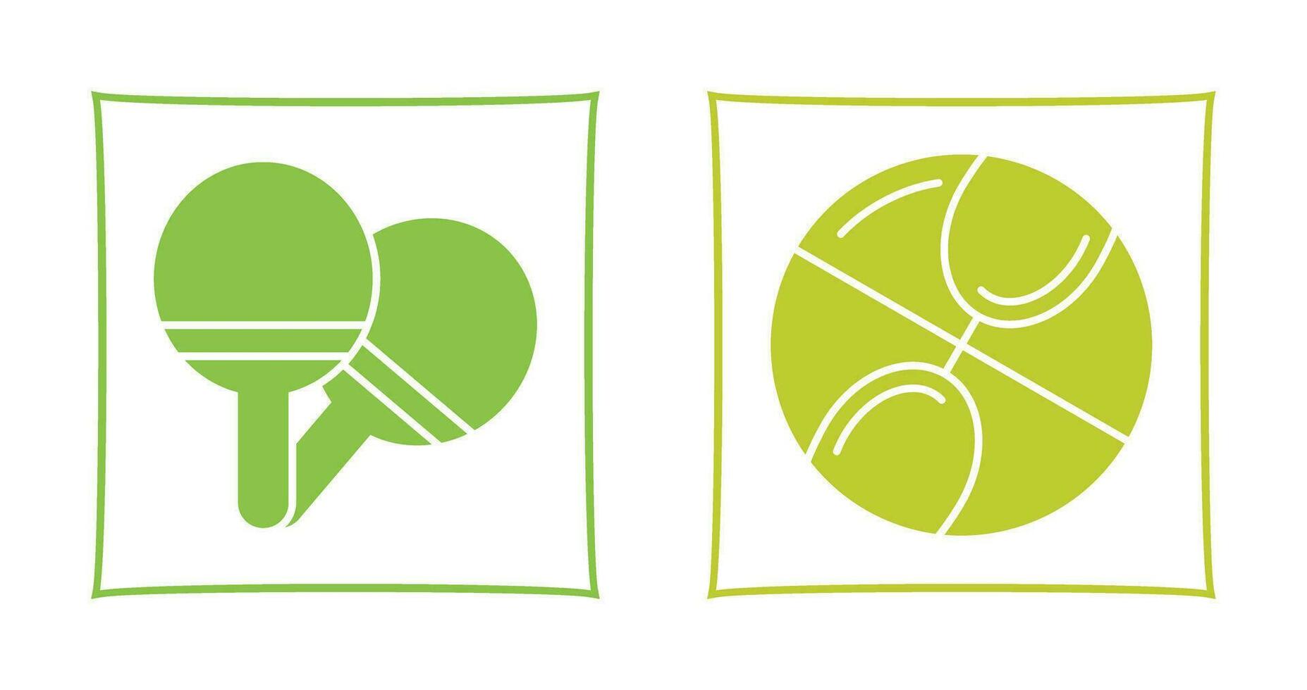 Ping Pong and Basketball Icon vector