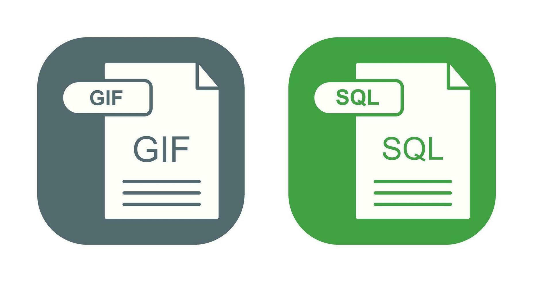 GIF and SQL Icon 32702095 Vector Art at Vecteezy