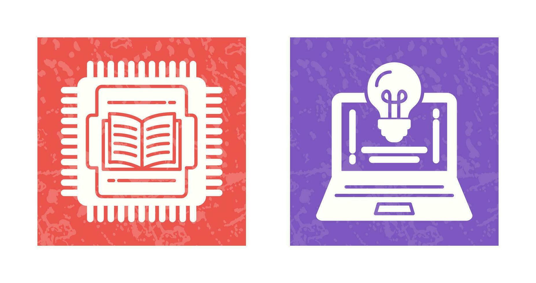 Cpu and Lamp Icon vector