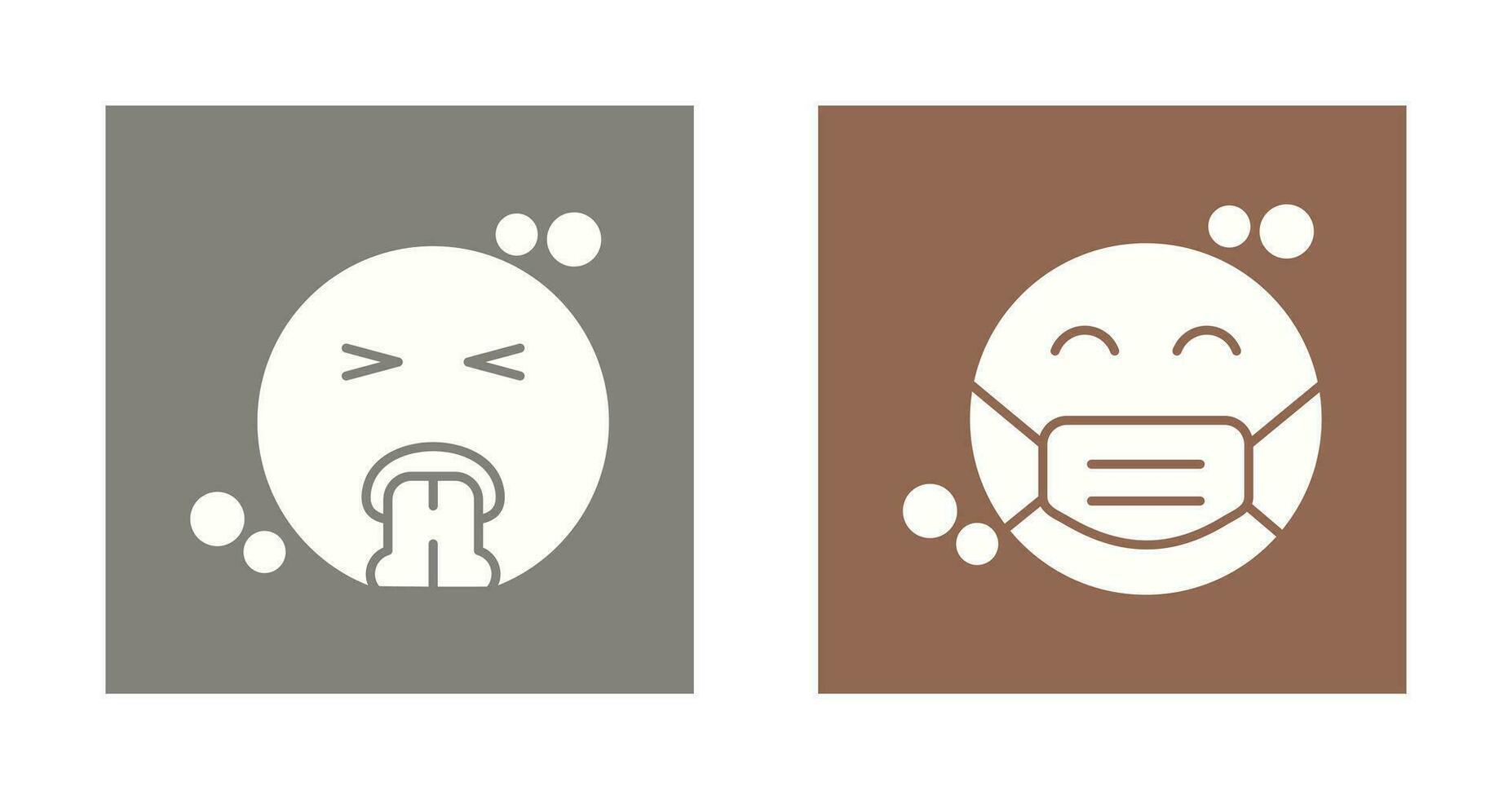 Vomit and Mask Icon vector