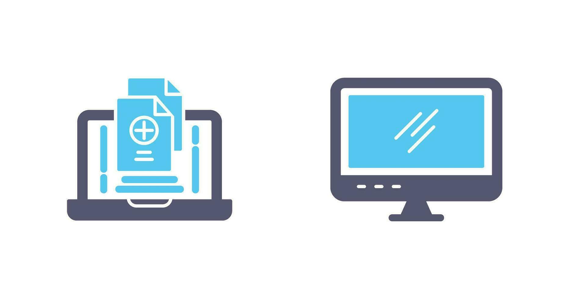 Screen and Add Icon vector