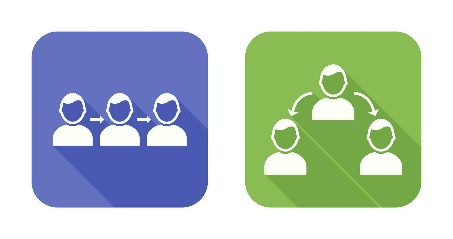link and connected profiles Icon vector