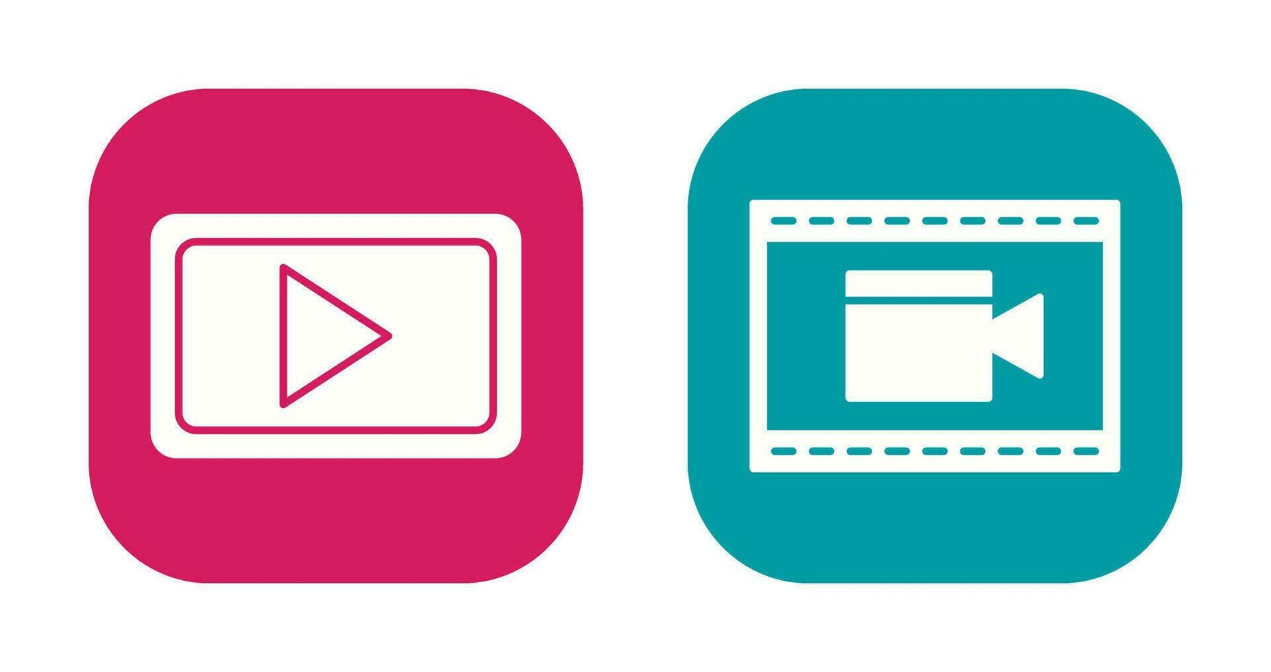 Video Communication and Video and Animation Icon vector