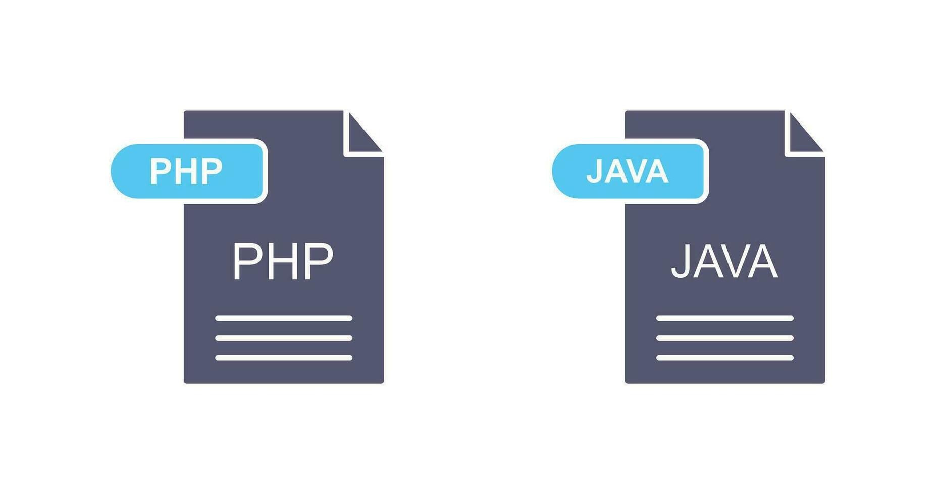 PHP and Java Icon 32702593 Vector Art at Vecteezy