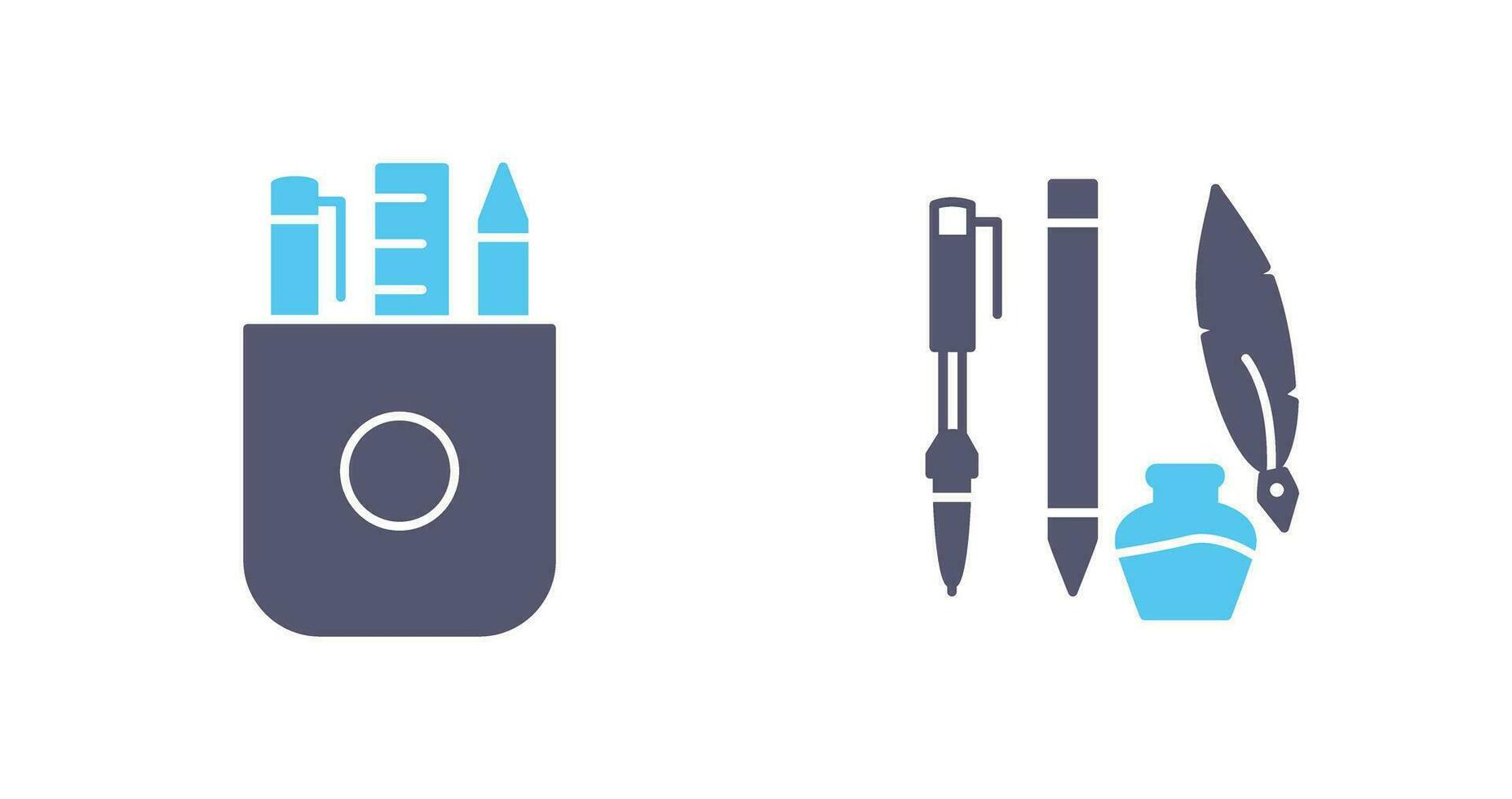 Stationery and Writing Equipment Icon vector