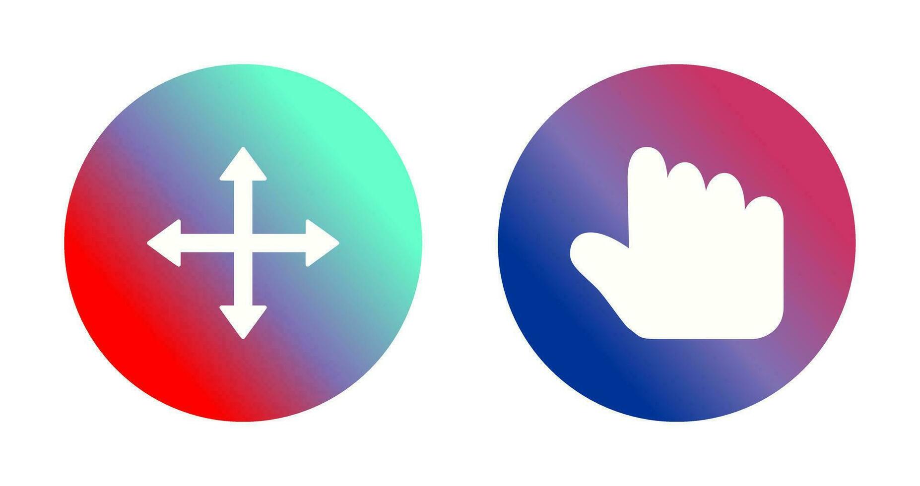 move and hold Icon vector