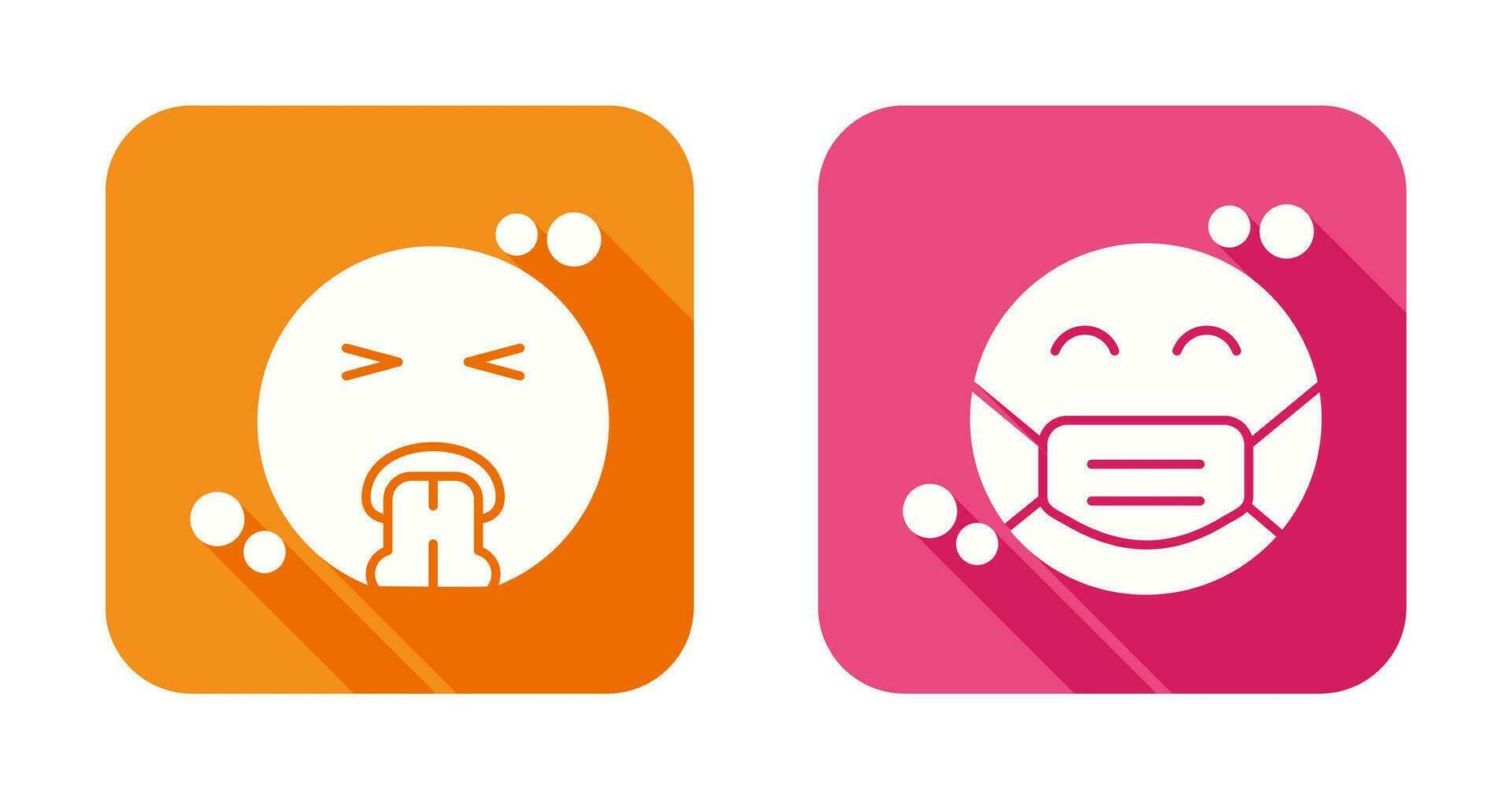 Vomit and Mask Icon vector