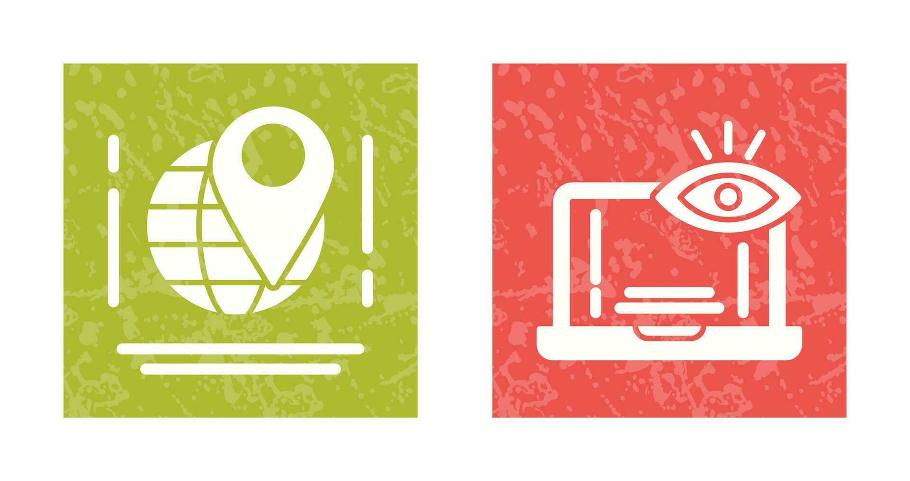 Map and Monitoring Icon vector