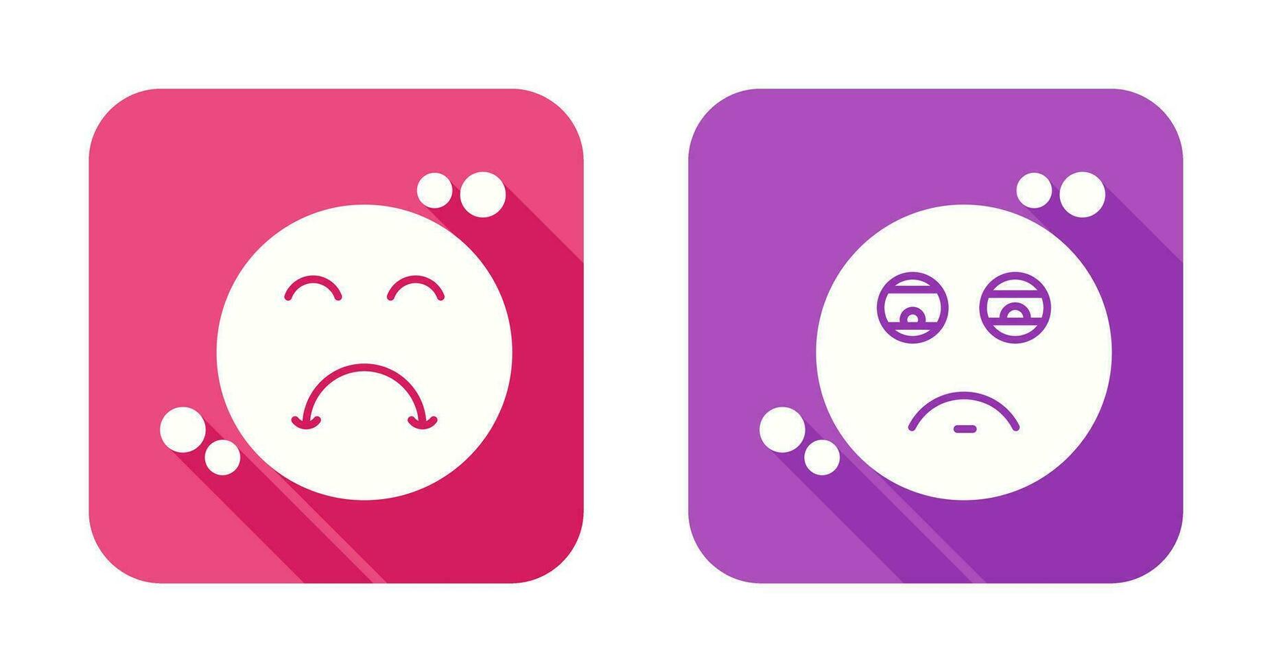 Tired and Upset Icon vector