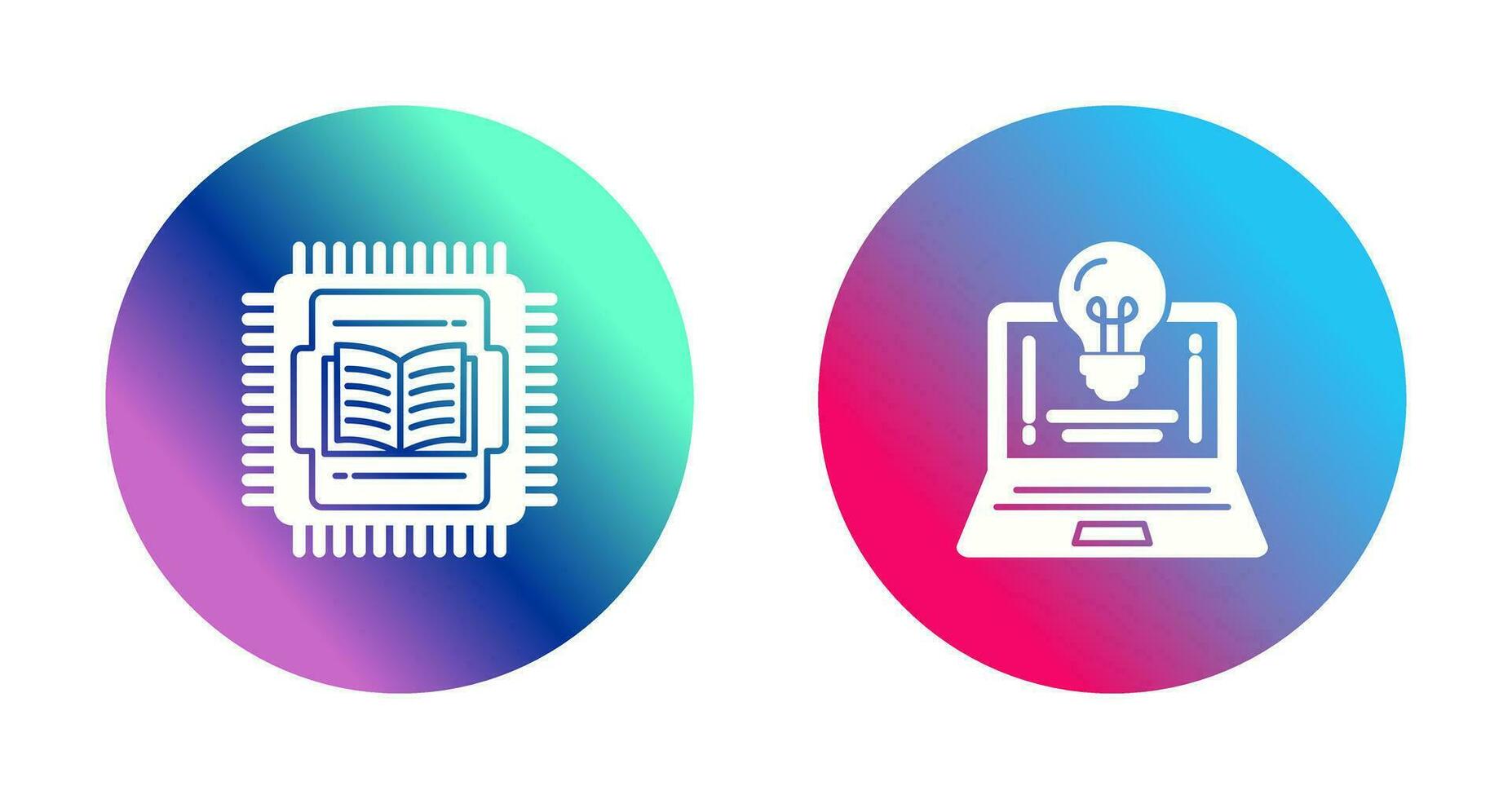 Cpu and Lamp Icon vector