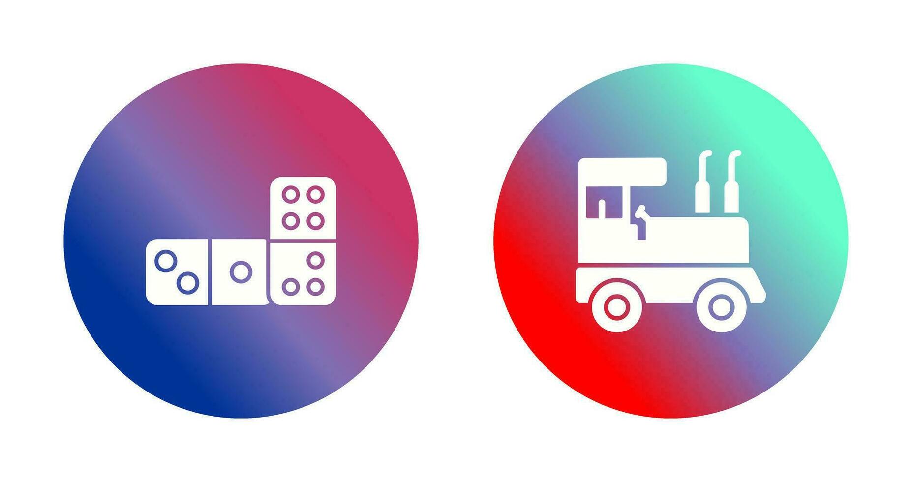 Domino and Toy Icon vector