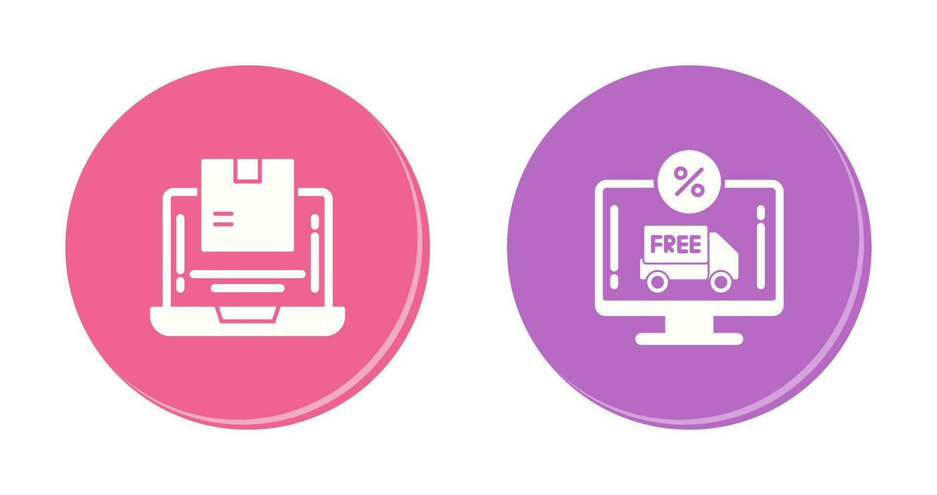 Delivery and Discount Icon vector