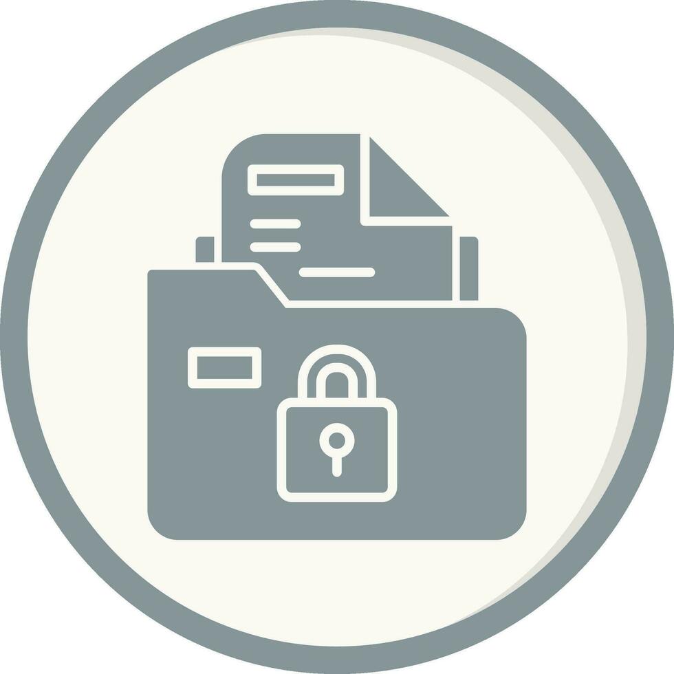Secure Folder Vector Icon