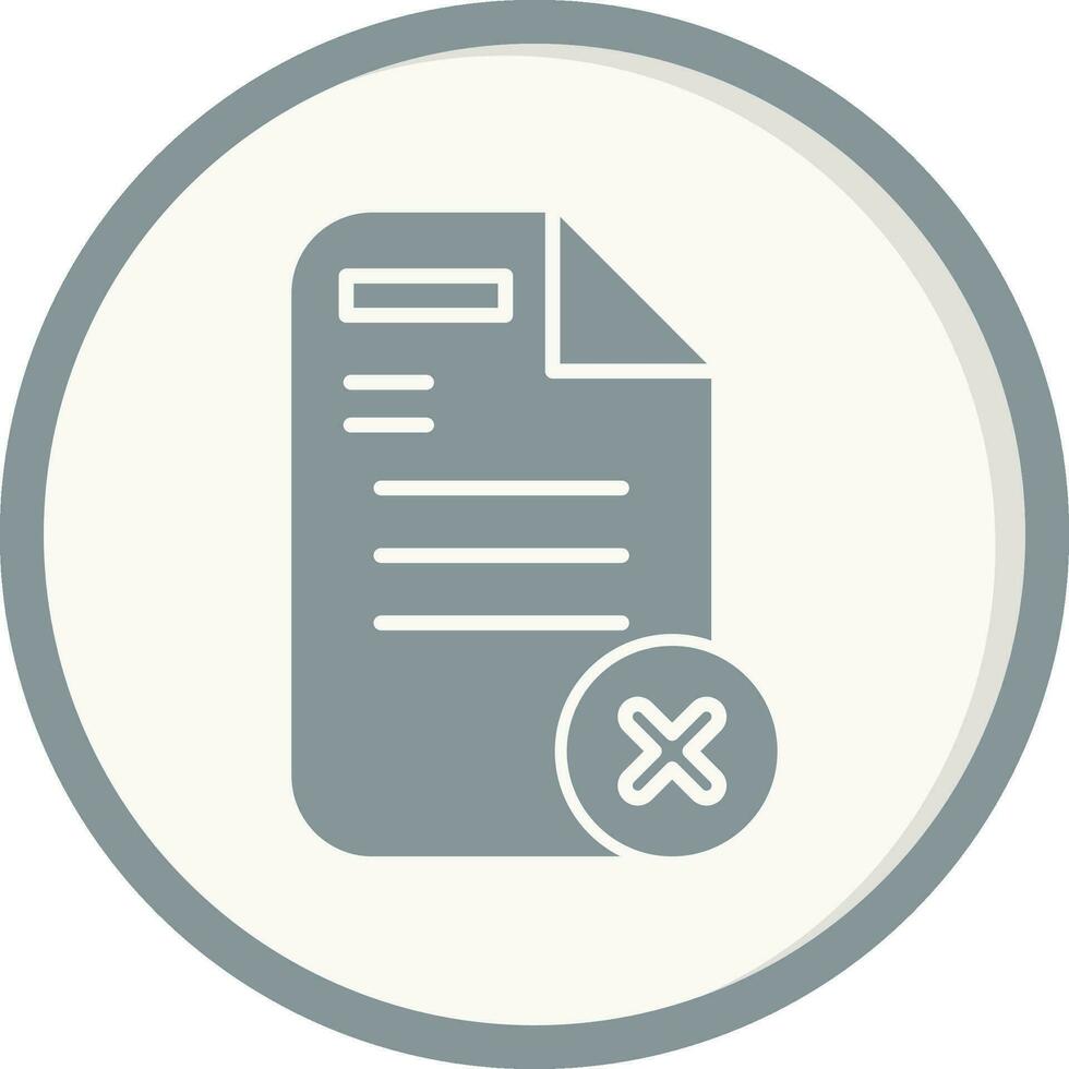 Delete Button Vector Icon