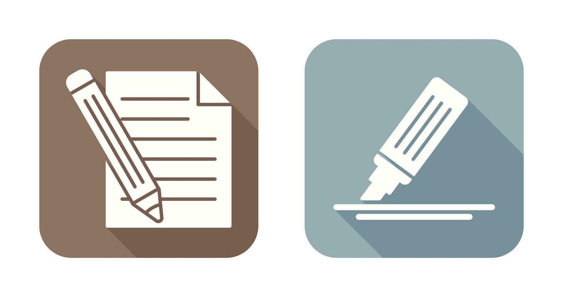 Pencil and MarkerSnack and Money Icon vector