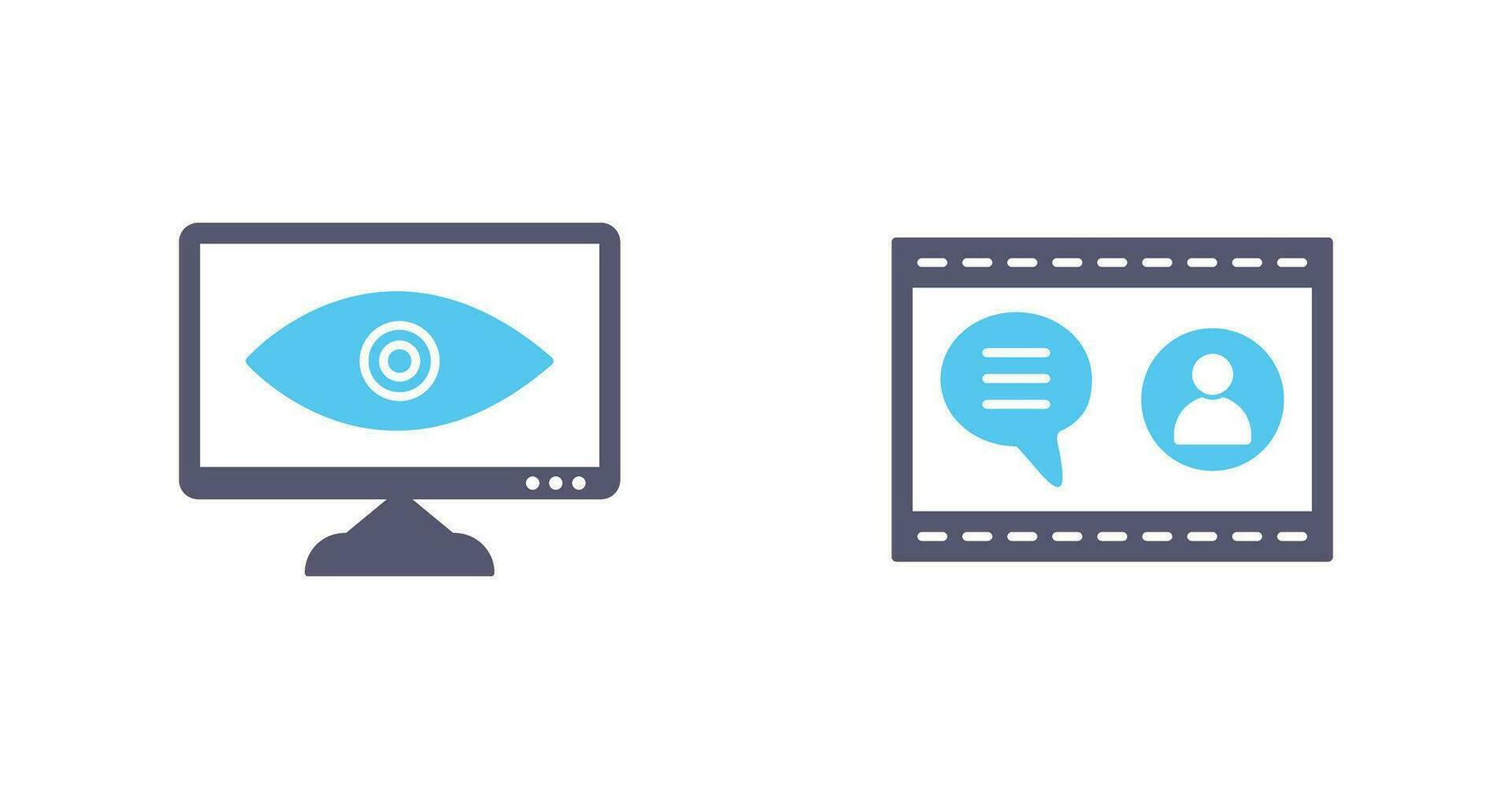 Web Visibility and Web Support  Icon vector