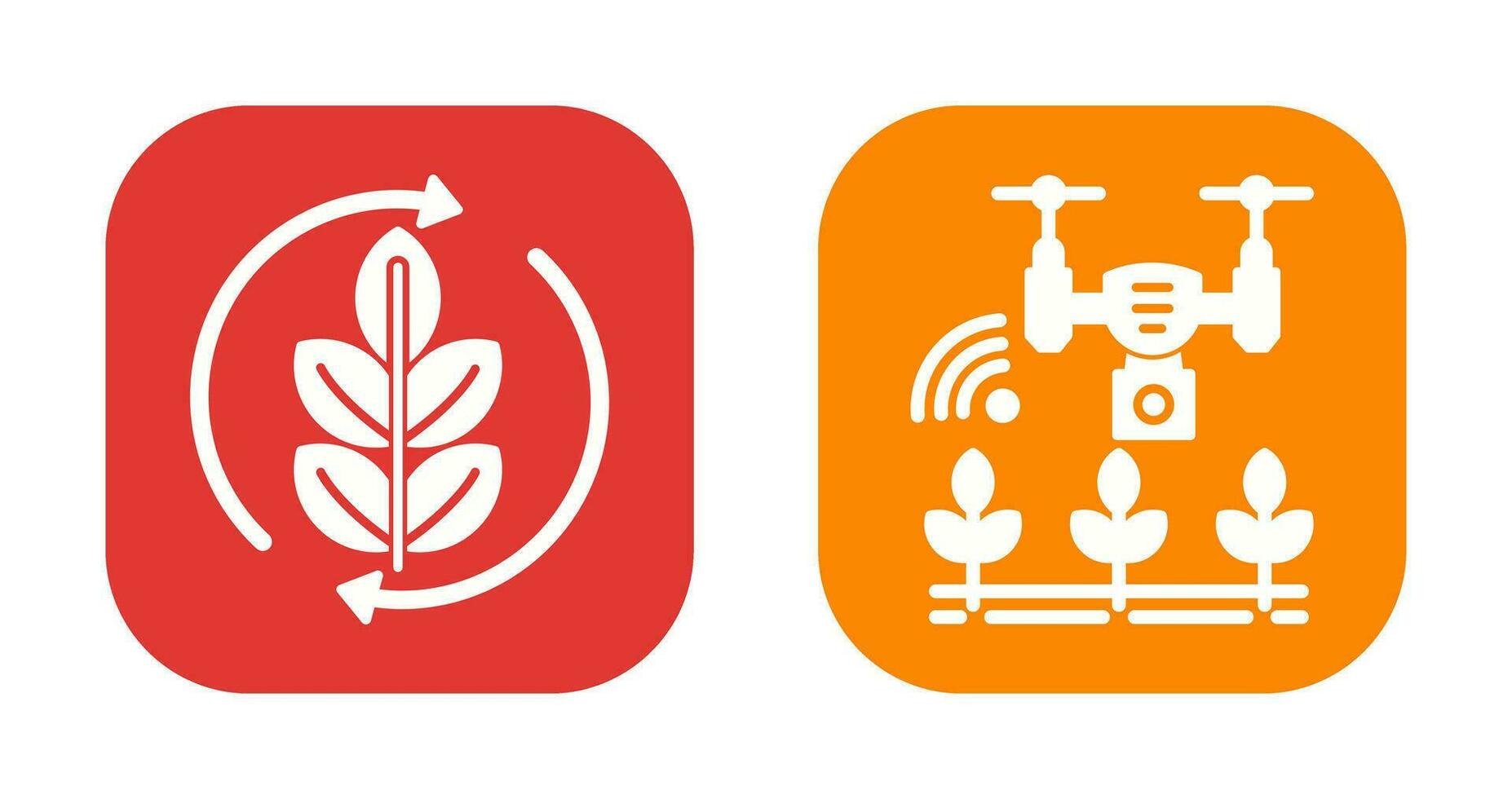 Agronomy and Smart Farm Icon vector