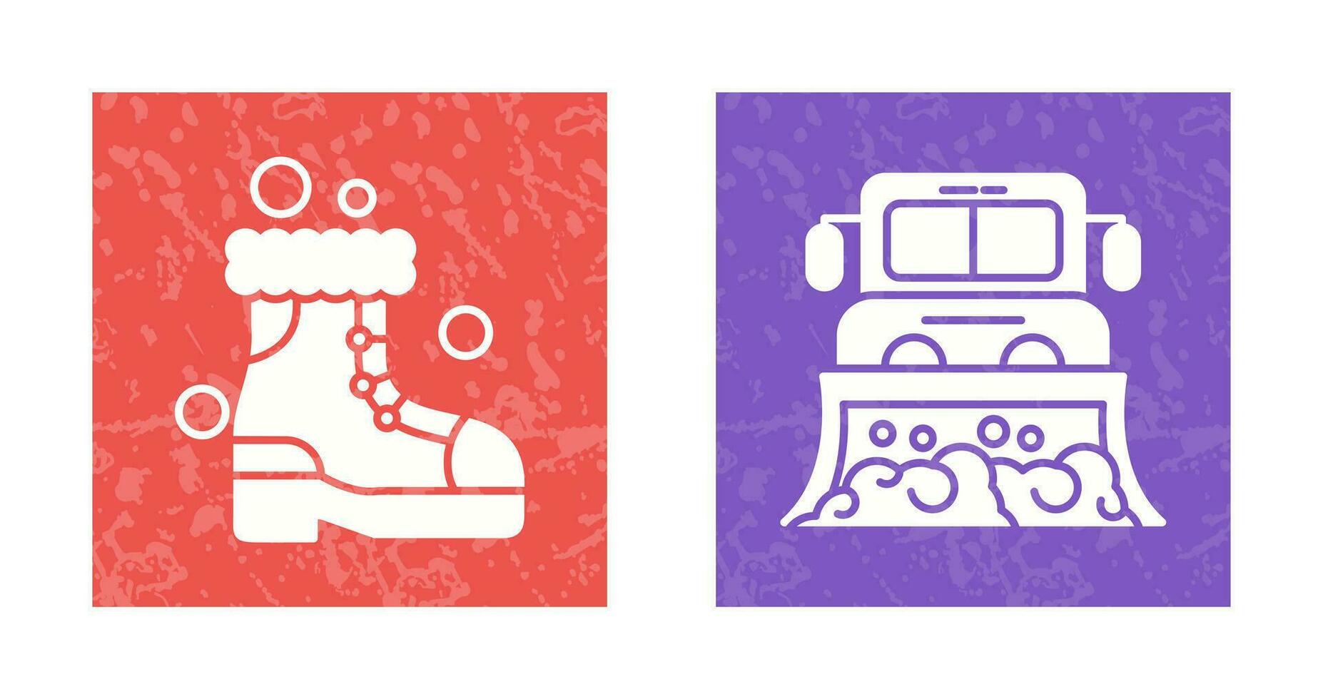 Snowshoes and Truck Icon vector