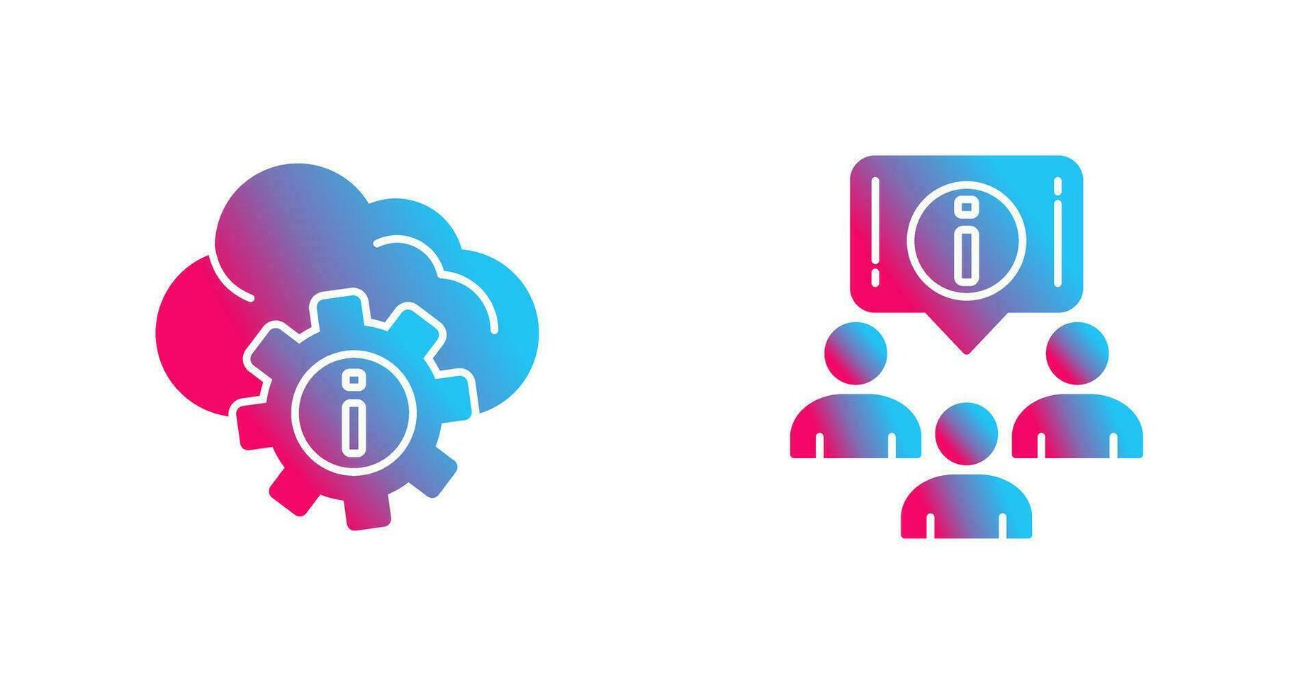 setting and information Icon vector