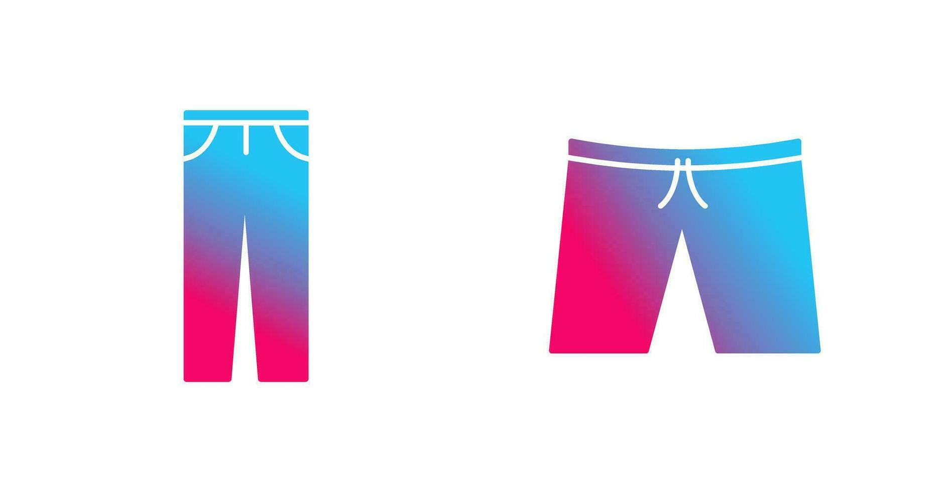 Pants and Shorts  Icon vector