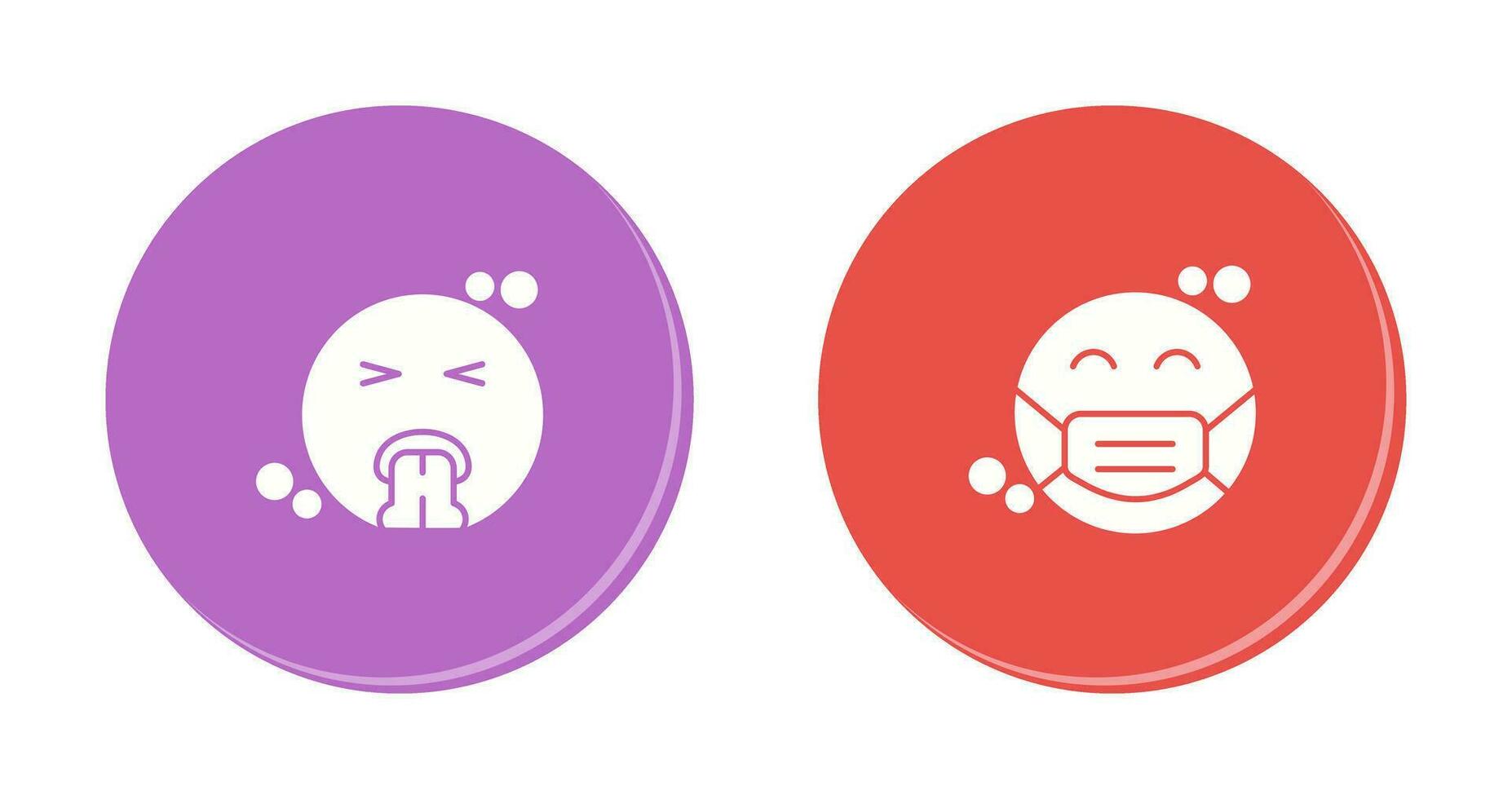 Vomit and Mask Icon vector