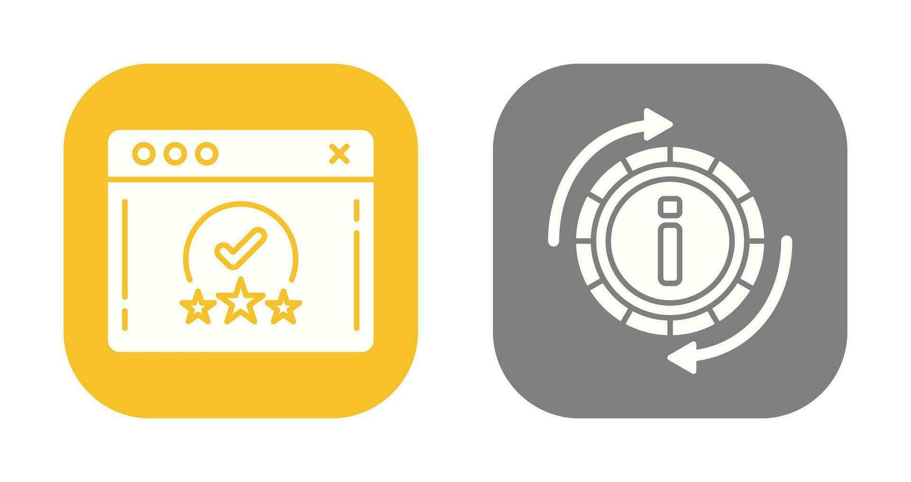 rating and refresh  Icon vector