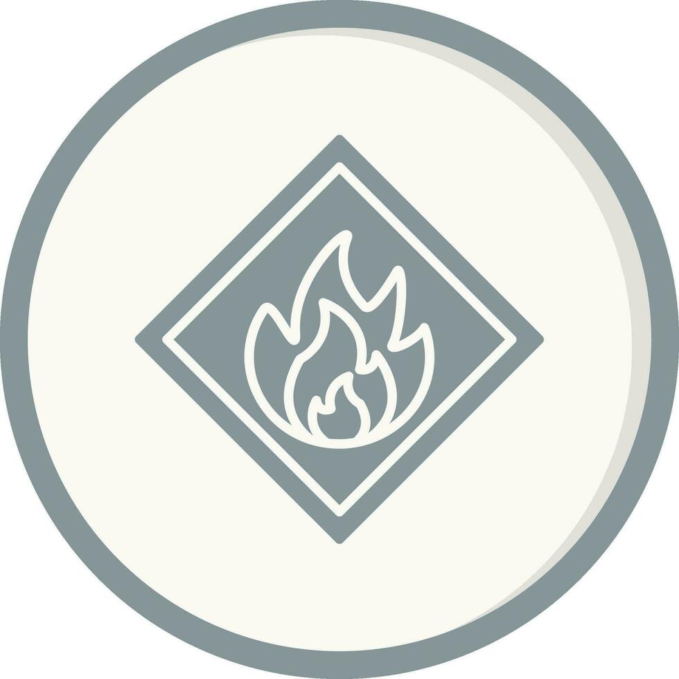 Flammable Vector Icon