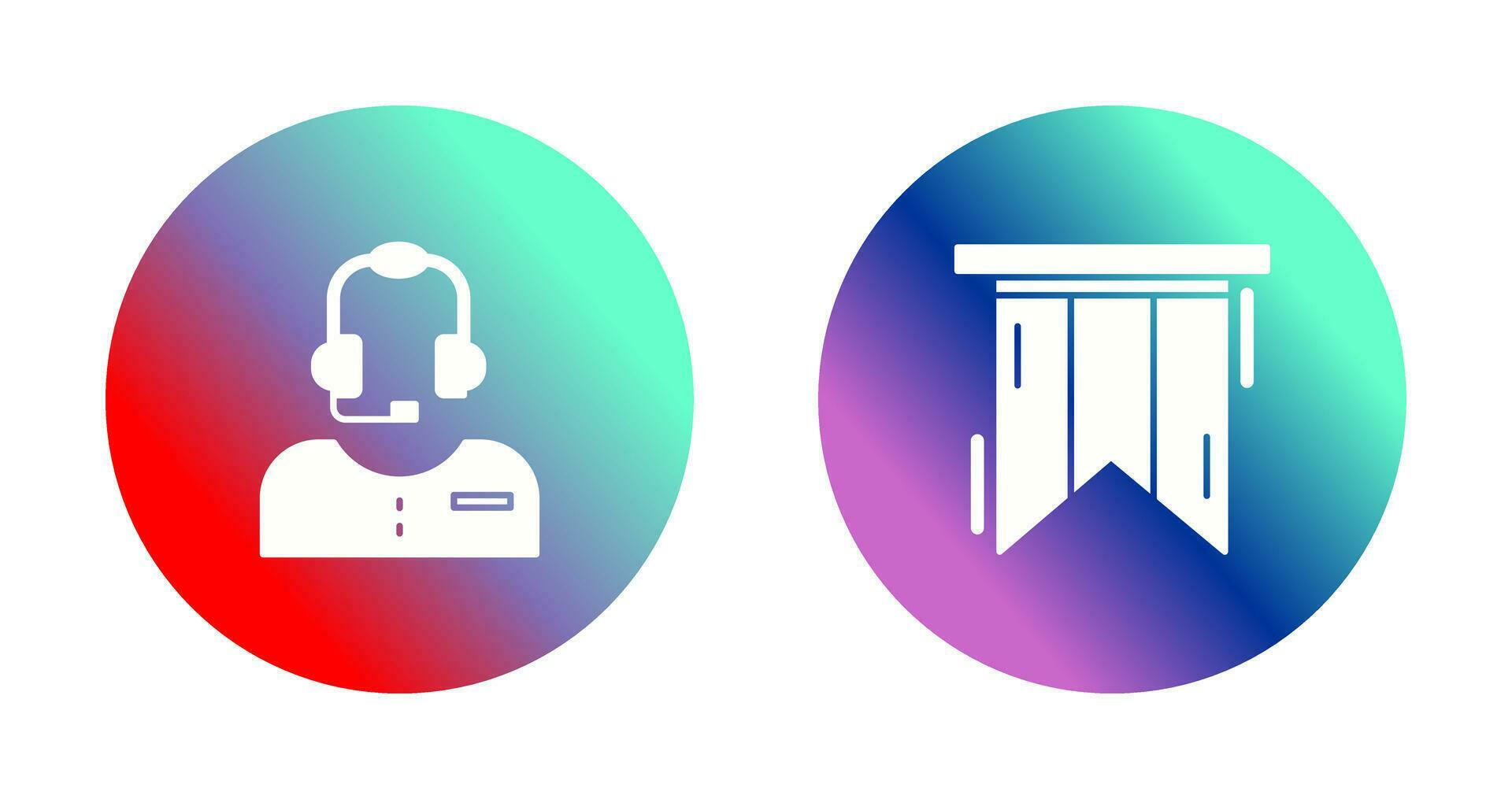 Customer Service and Bookmark Icon 32704027 Vector Art at Vecteezy