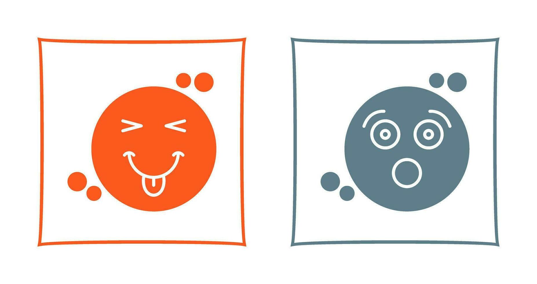 Naughty and Surprised Icon vector