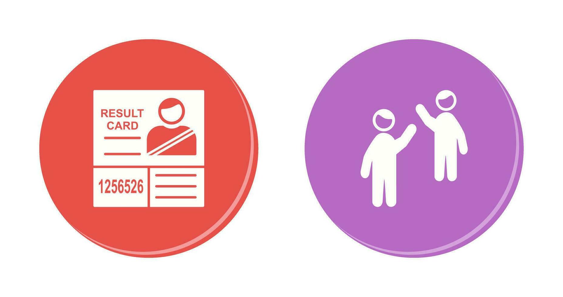 Candidate Results and Waing to people Icon vector