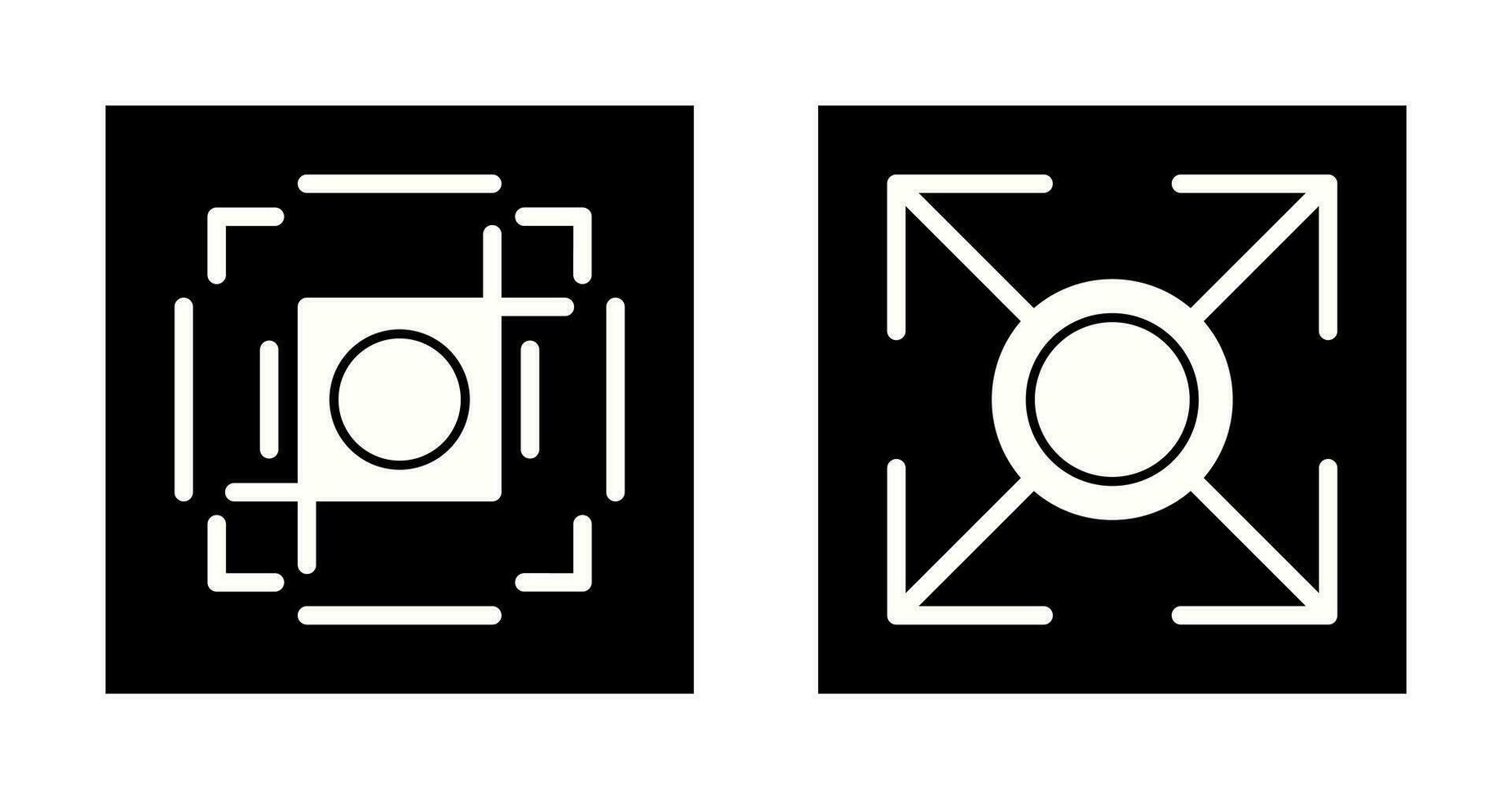 crop and expand Icon vector