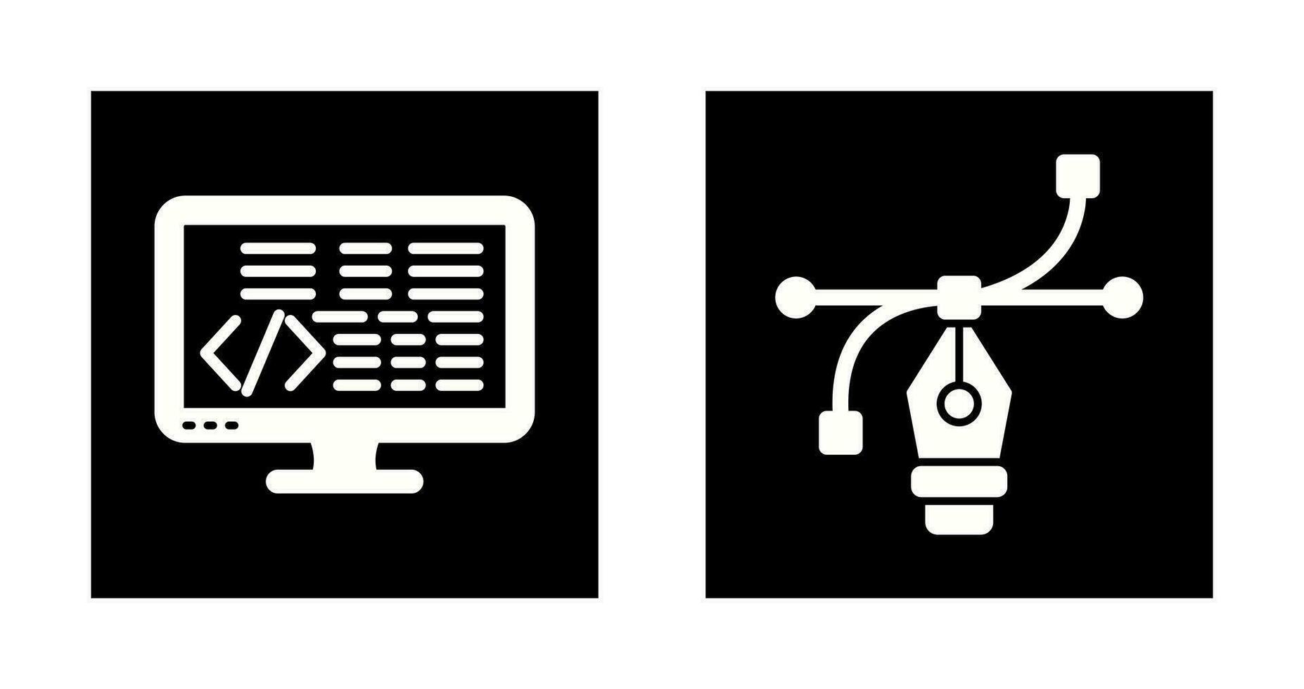 Coding and Vector Icon
