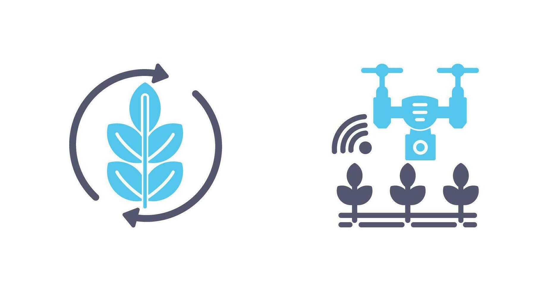 Agronomy and Smart Farm Icon vector