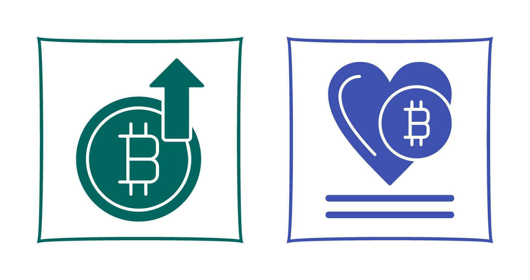 Profit and Heart Icon vector