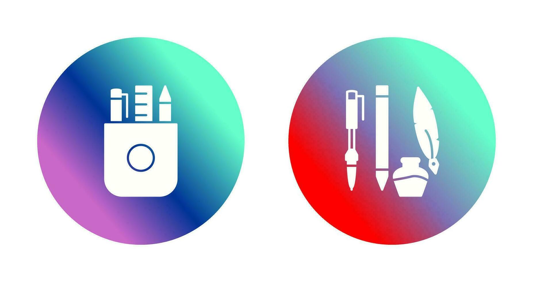 Stationery and Writing Equipment Icon vector
